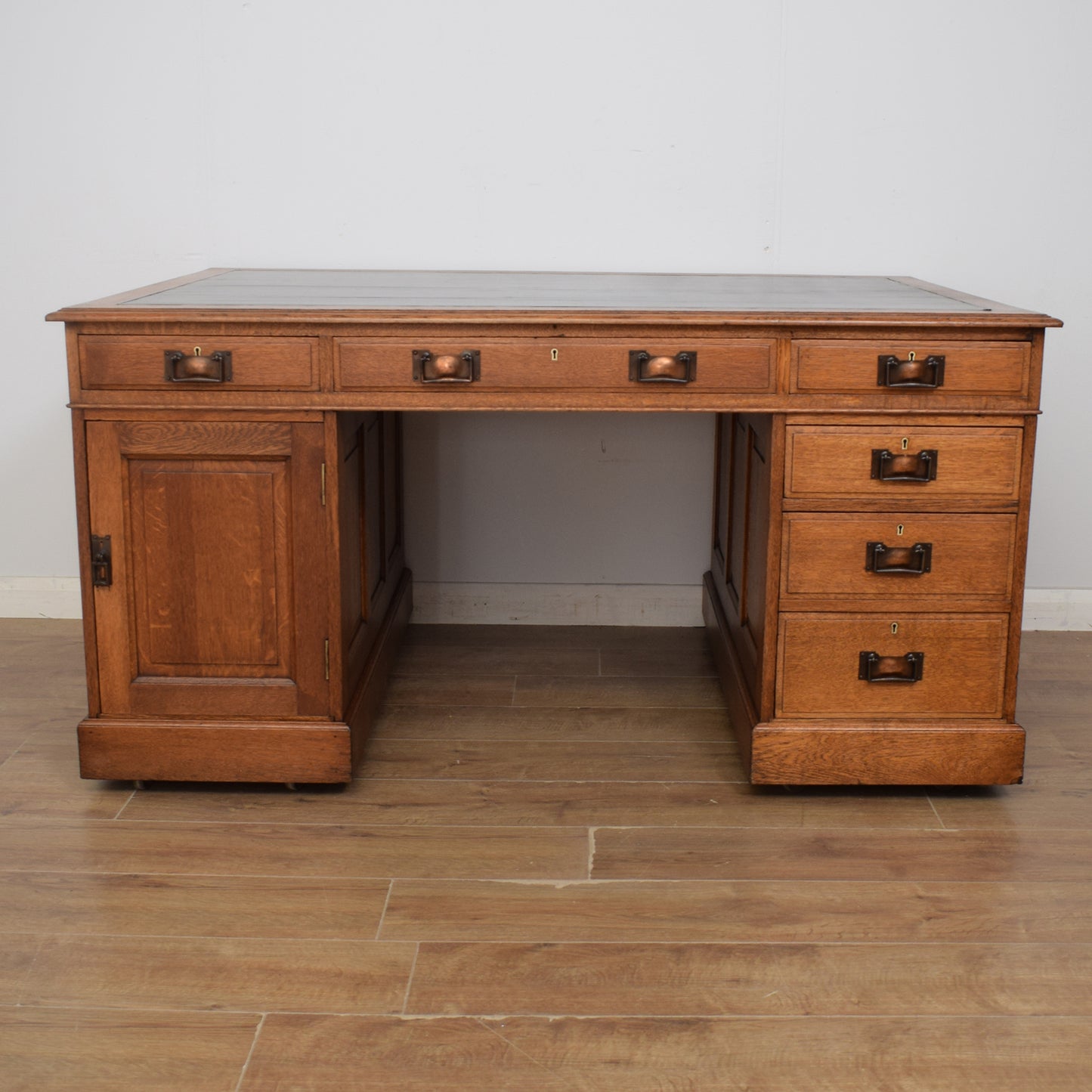 Restored Oak Partners Desk