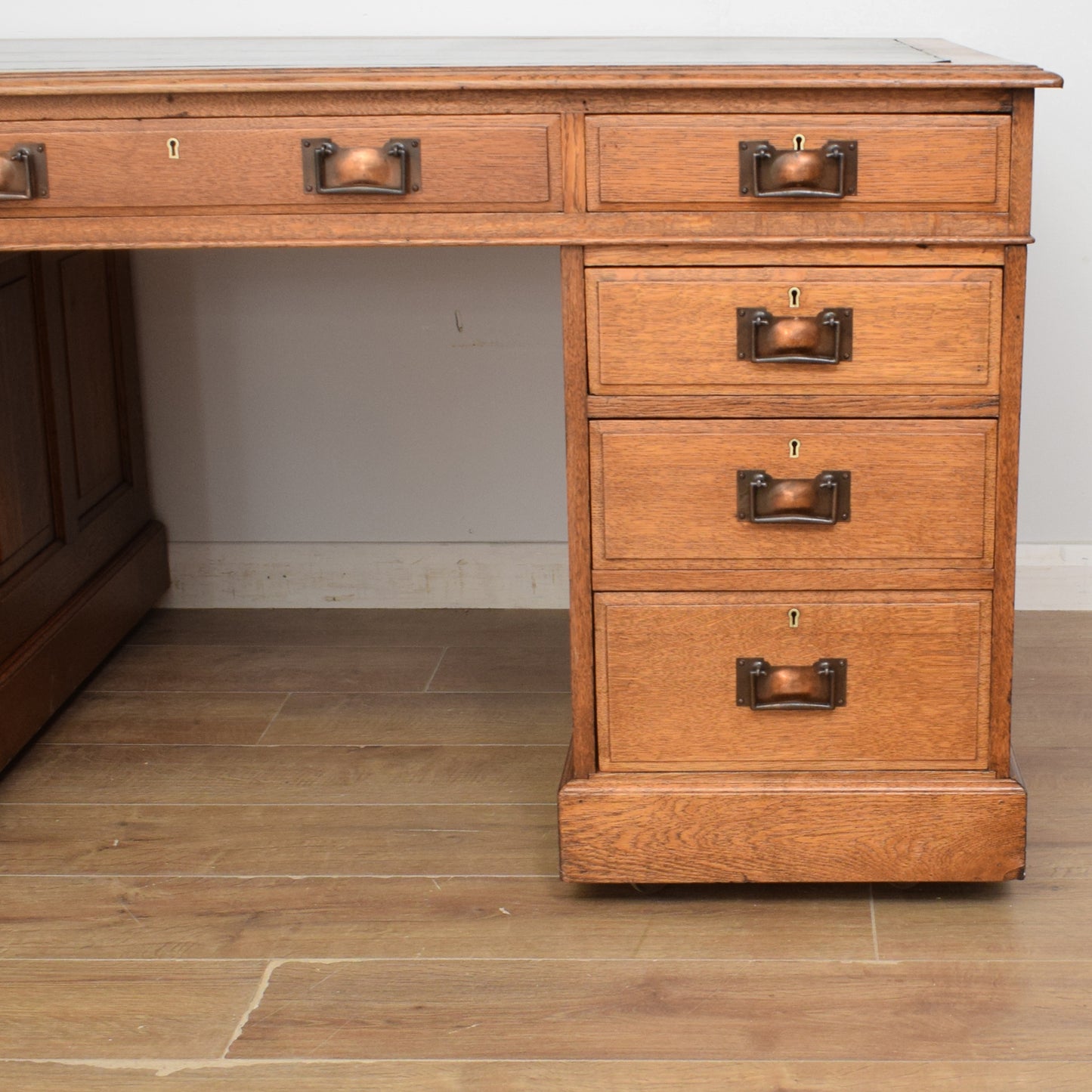 Restored Oak Partners Desk