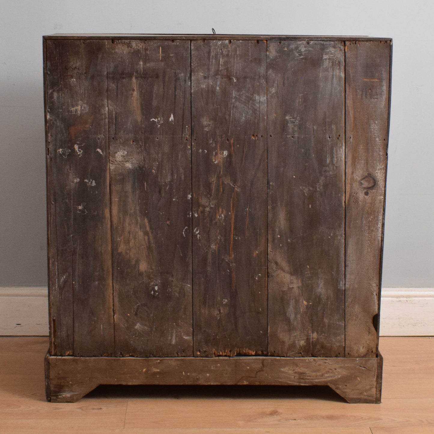 Antique Carved Oak Bureau