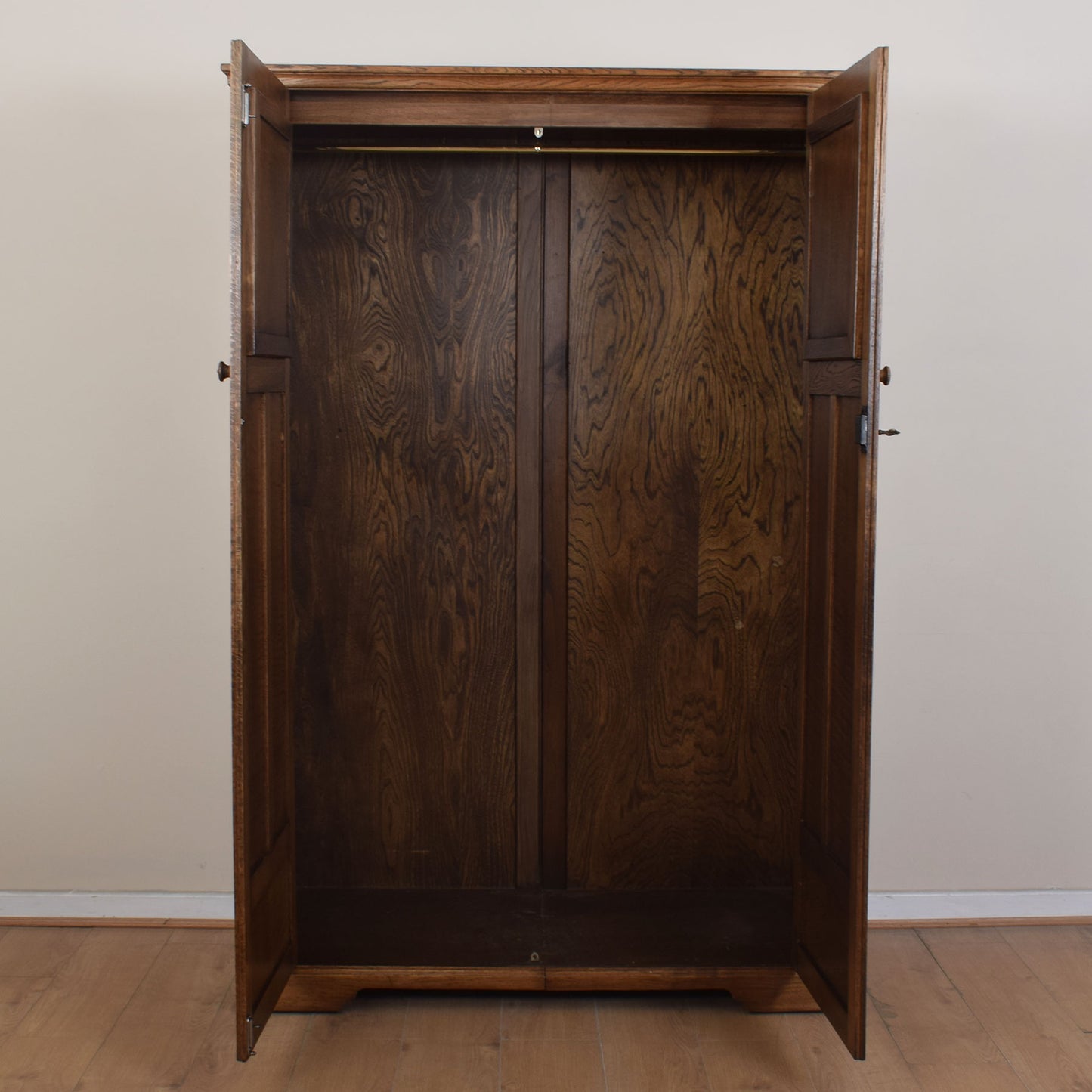 Large Oak Carved Wardrobe