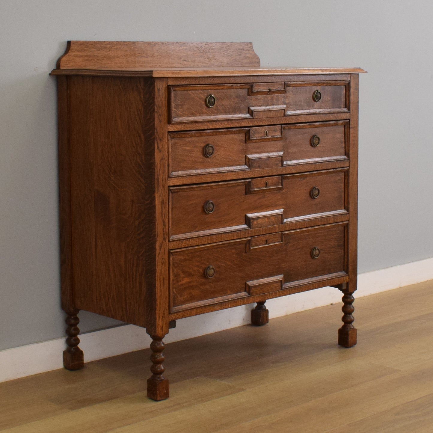 Restored Oak Chest of Drawers