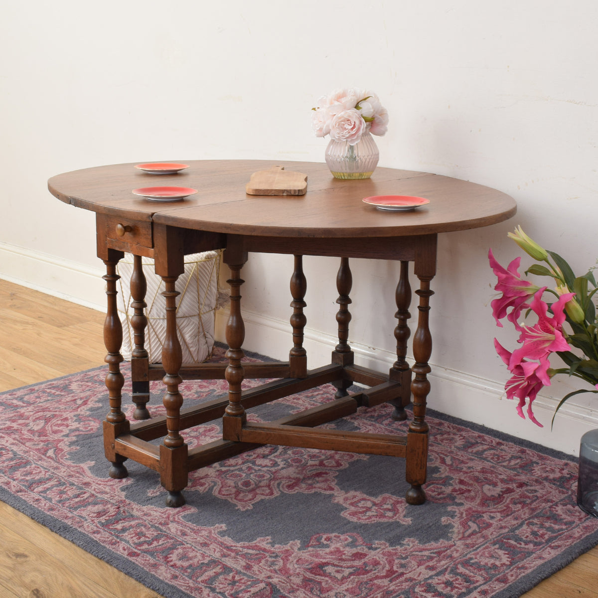 Oak Drop Leaf Table