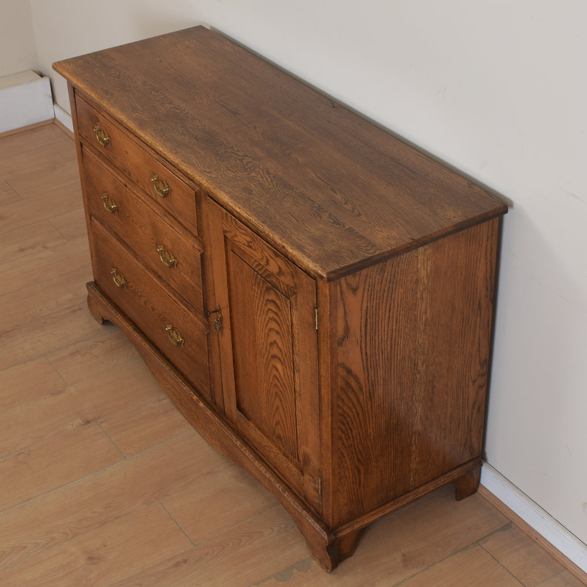 Vintage Solid Oak Sideboard