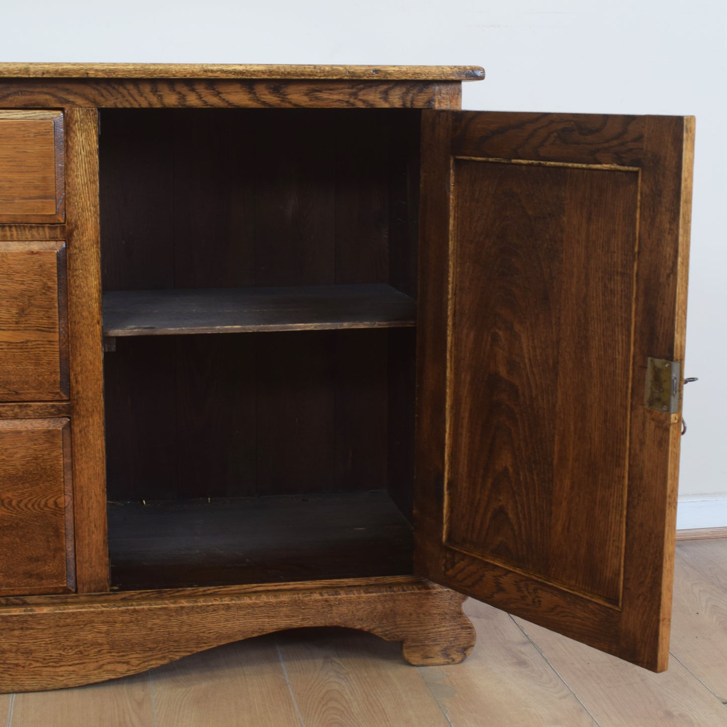 Vintage Solid Oak Sideboard