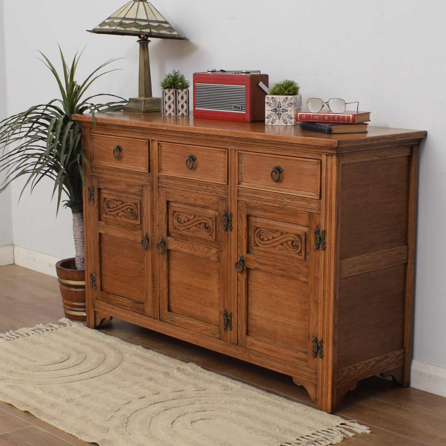 Restored Oak Sideboard