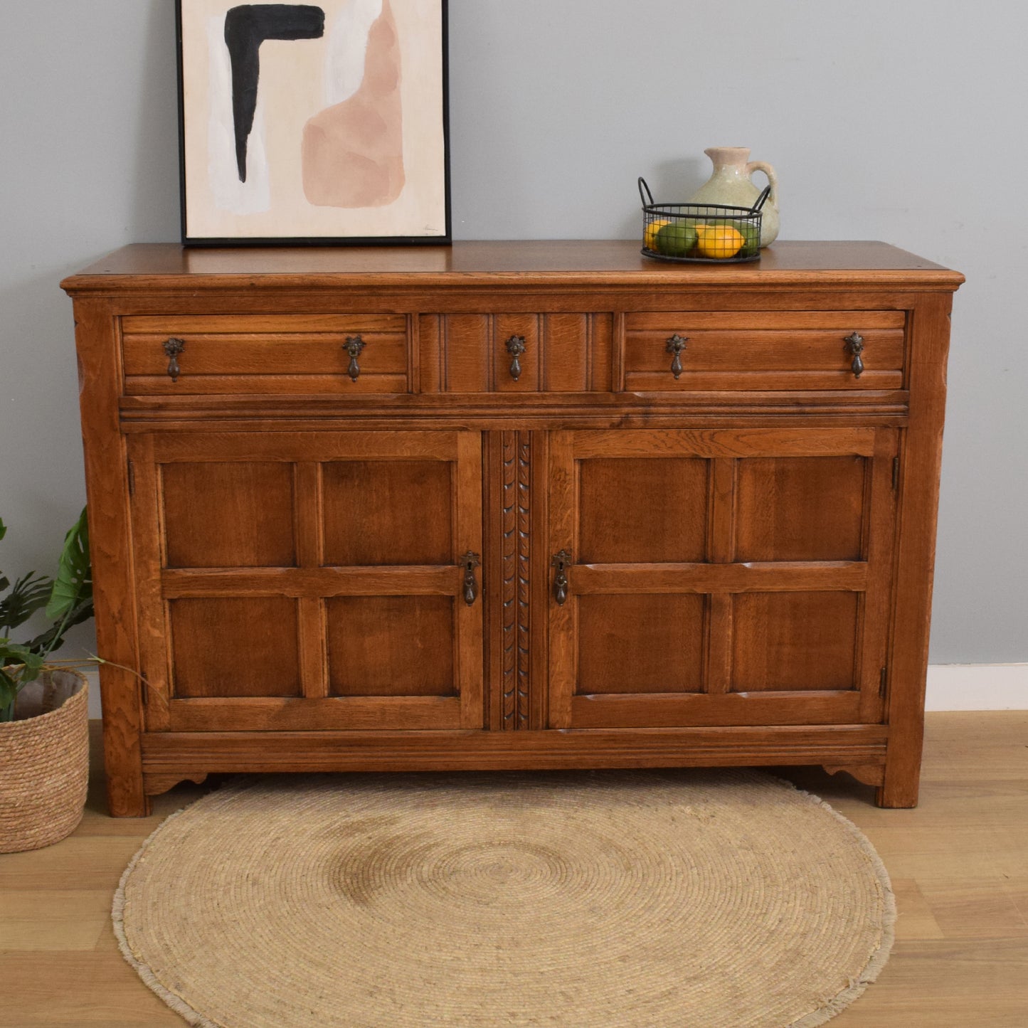 Vintage Oak Sideboard