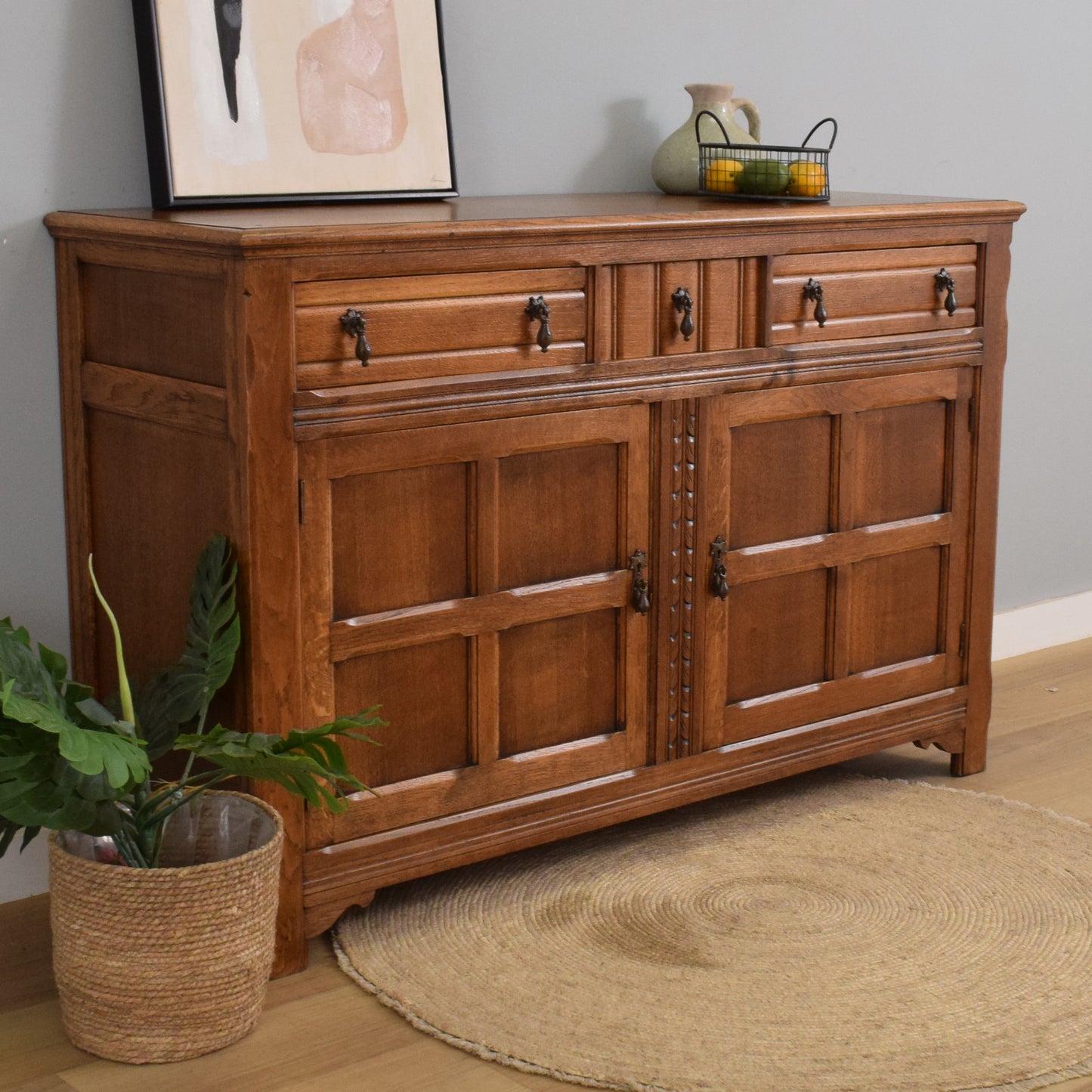 Vintage Oak Sideboard