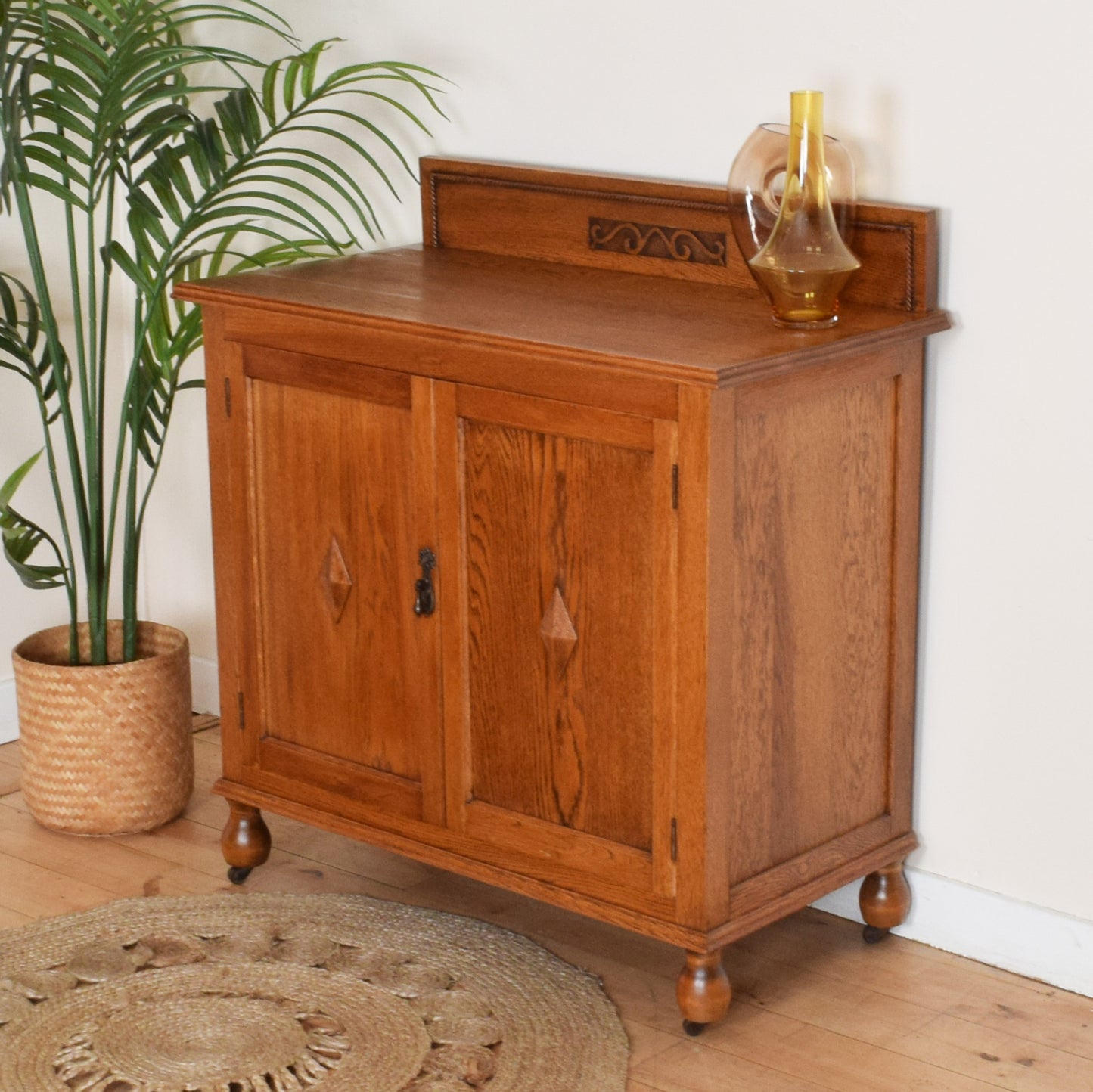 Carved Oak Sideboard