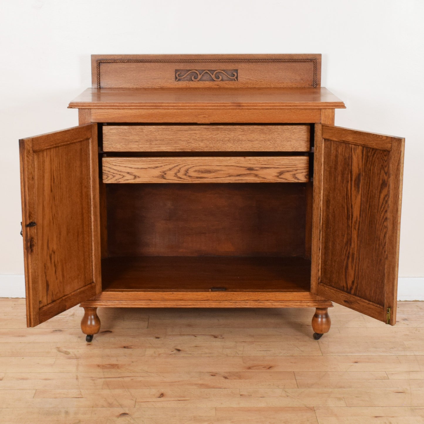 Carved Oak Sideboard