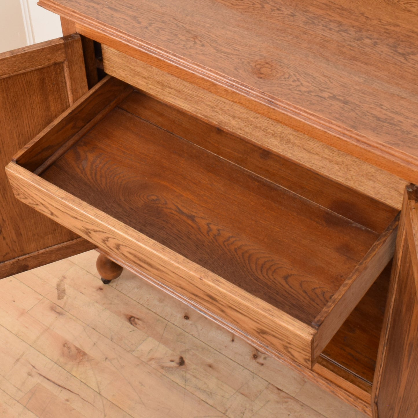 Carved Oak Sideboard