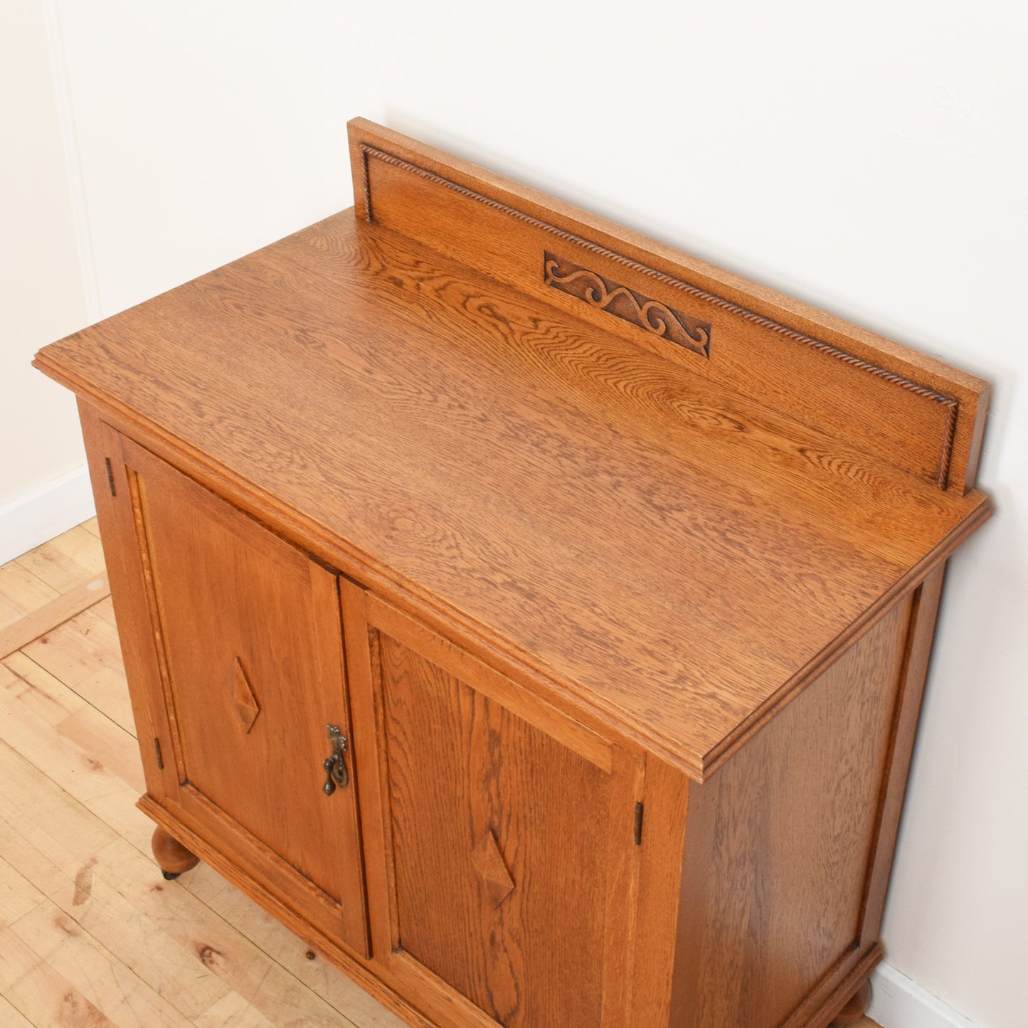 Carved Oak Sideboard