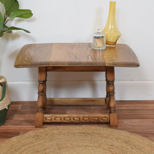 Priory Spin Top Oak Side Table