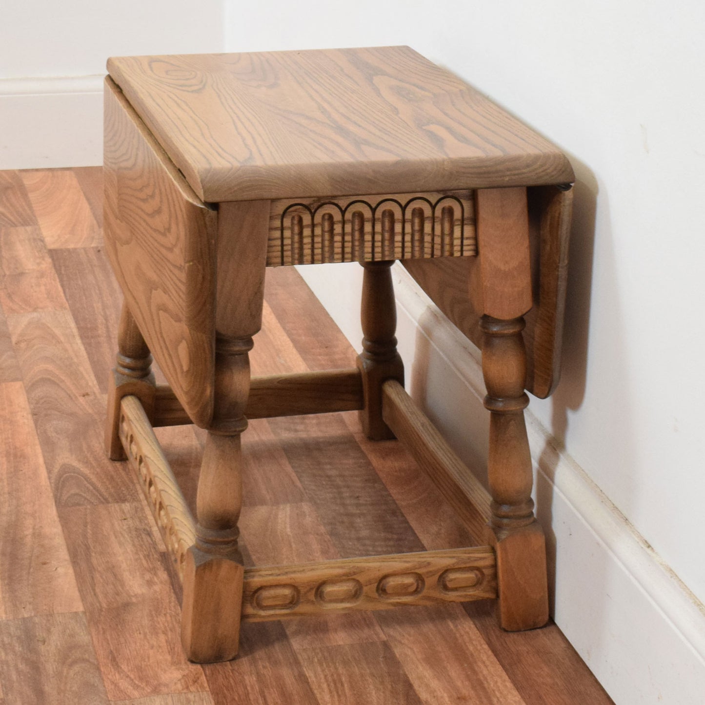 Priory Spin Top Oak Side Table