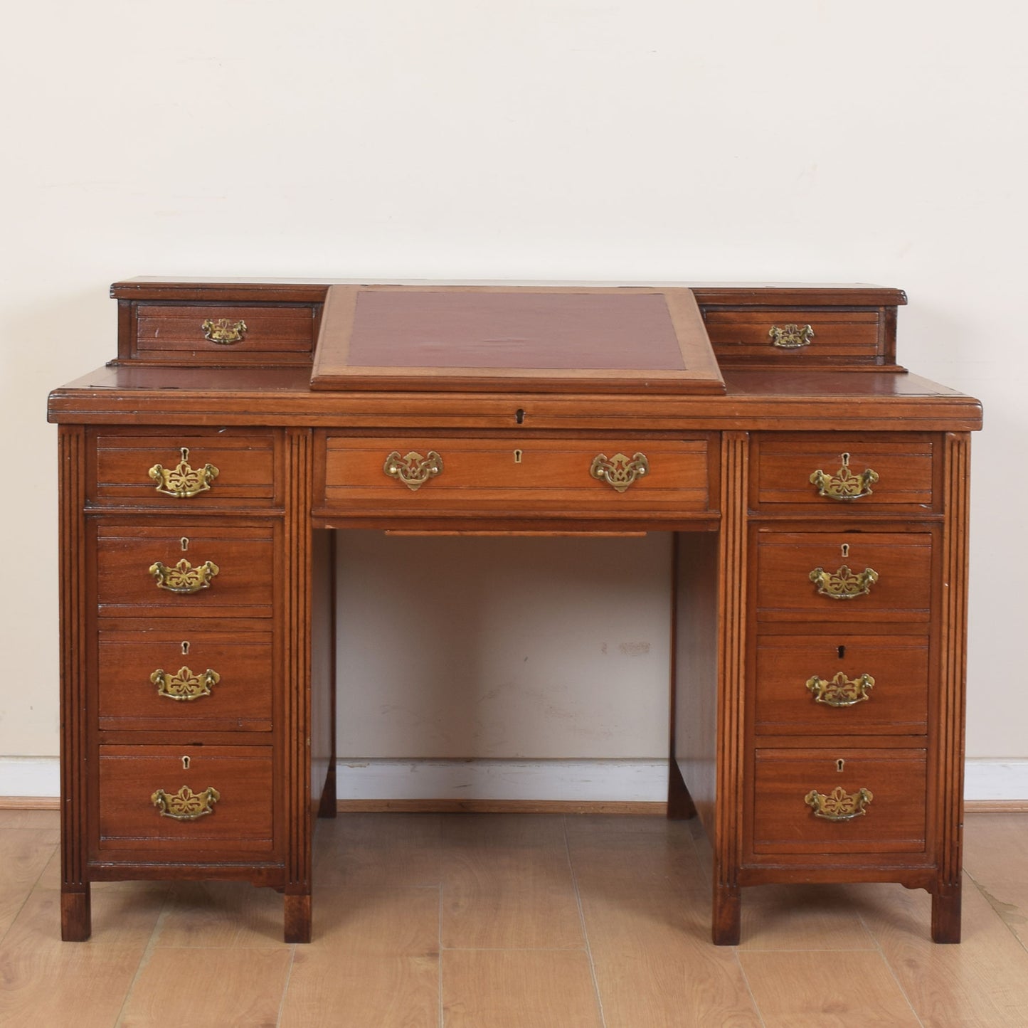 Unusual Mahogany Desk