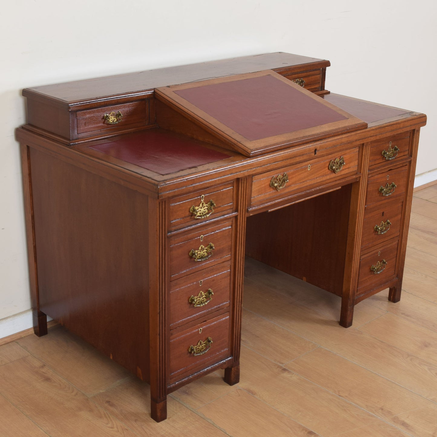 Unusual Mahogany Desk