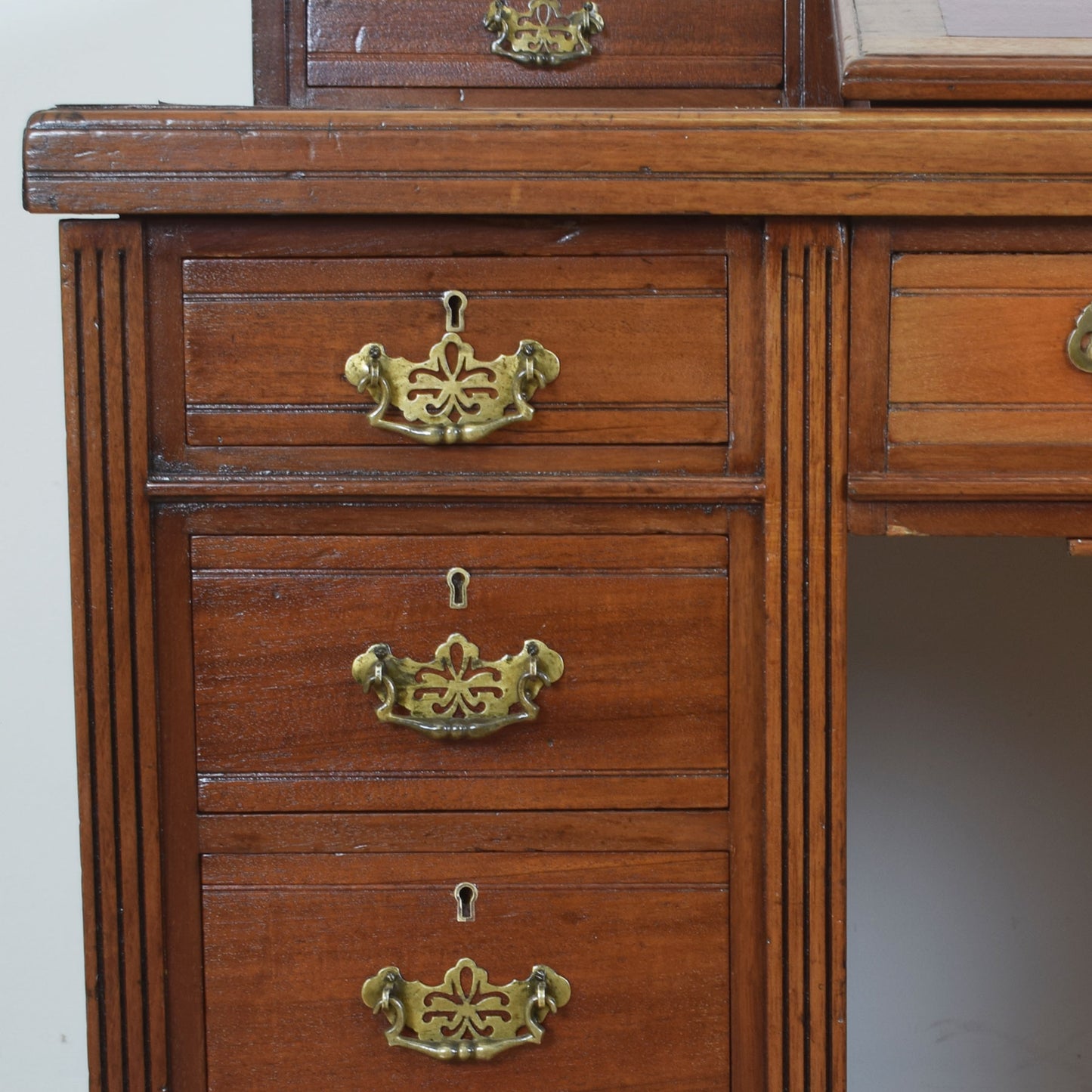 Unusual Mahogany Desk