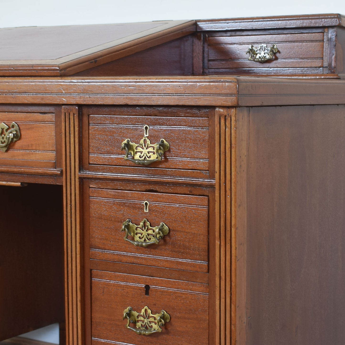 Unusual Mahogany Desk