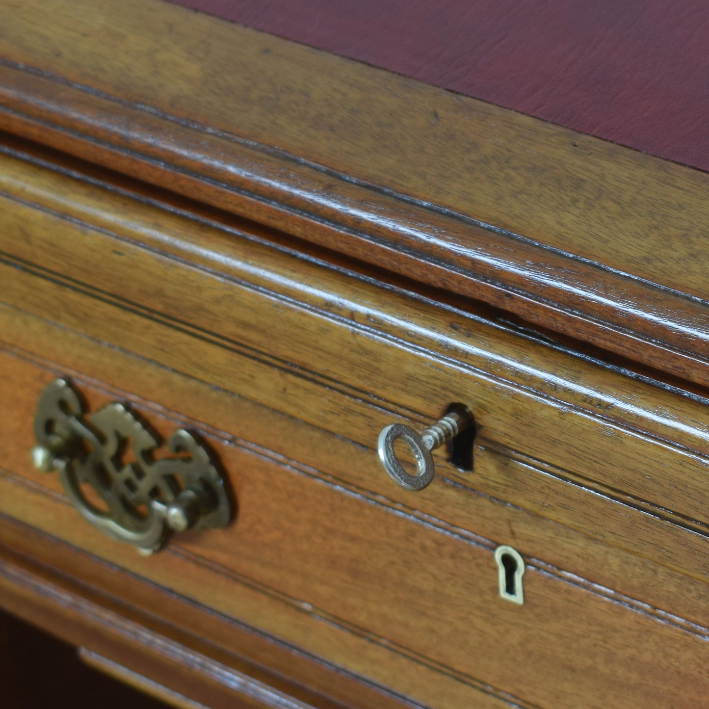 Unusual Mahogany Desk