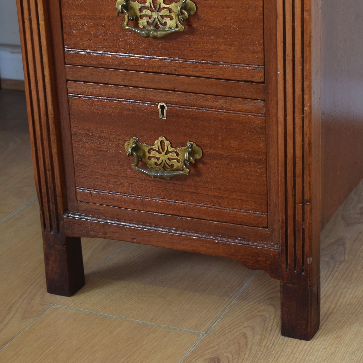 Unusual Mahogany Desk