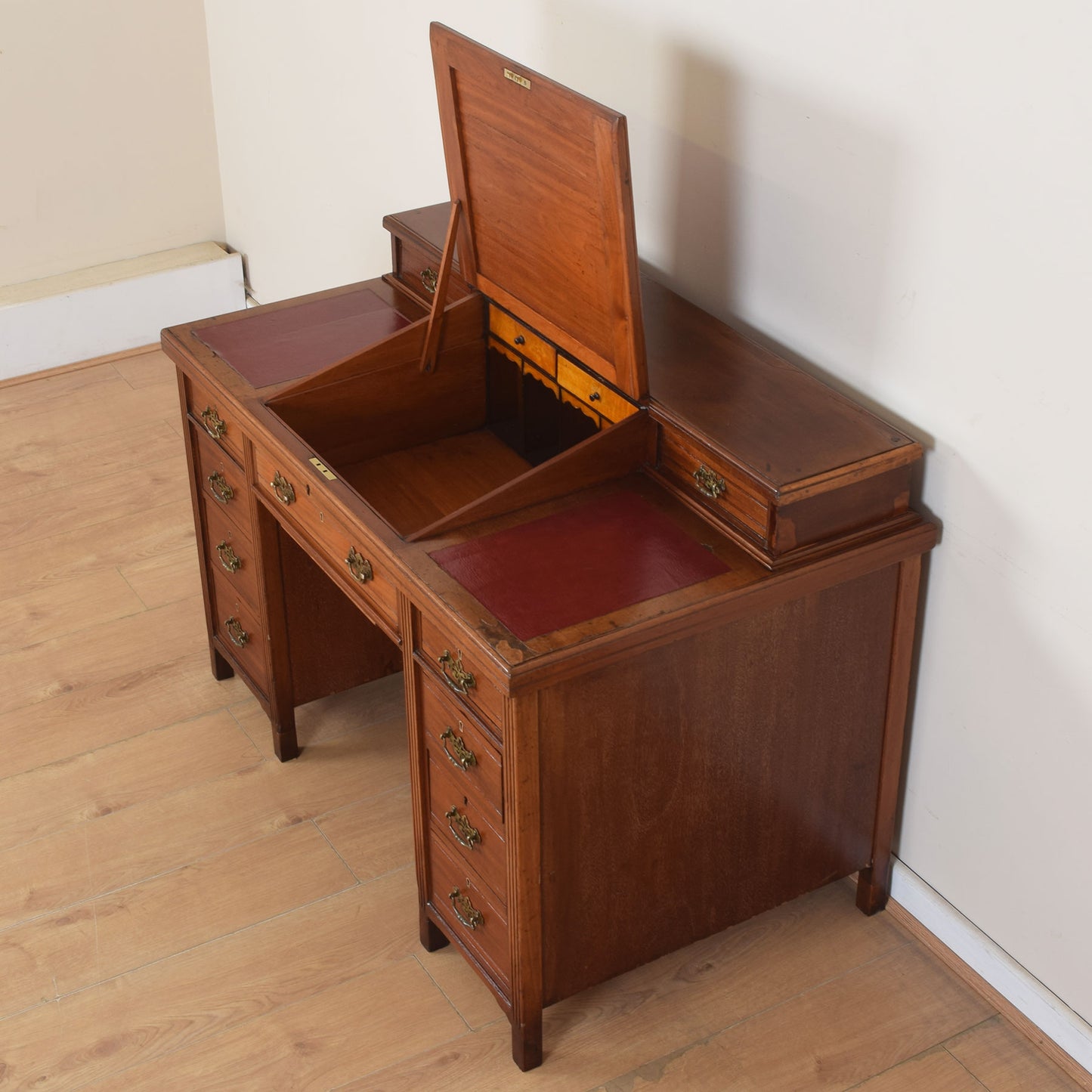 Unusual Mahogany Desk