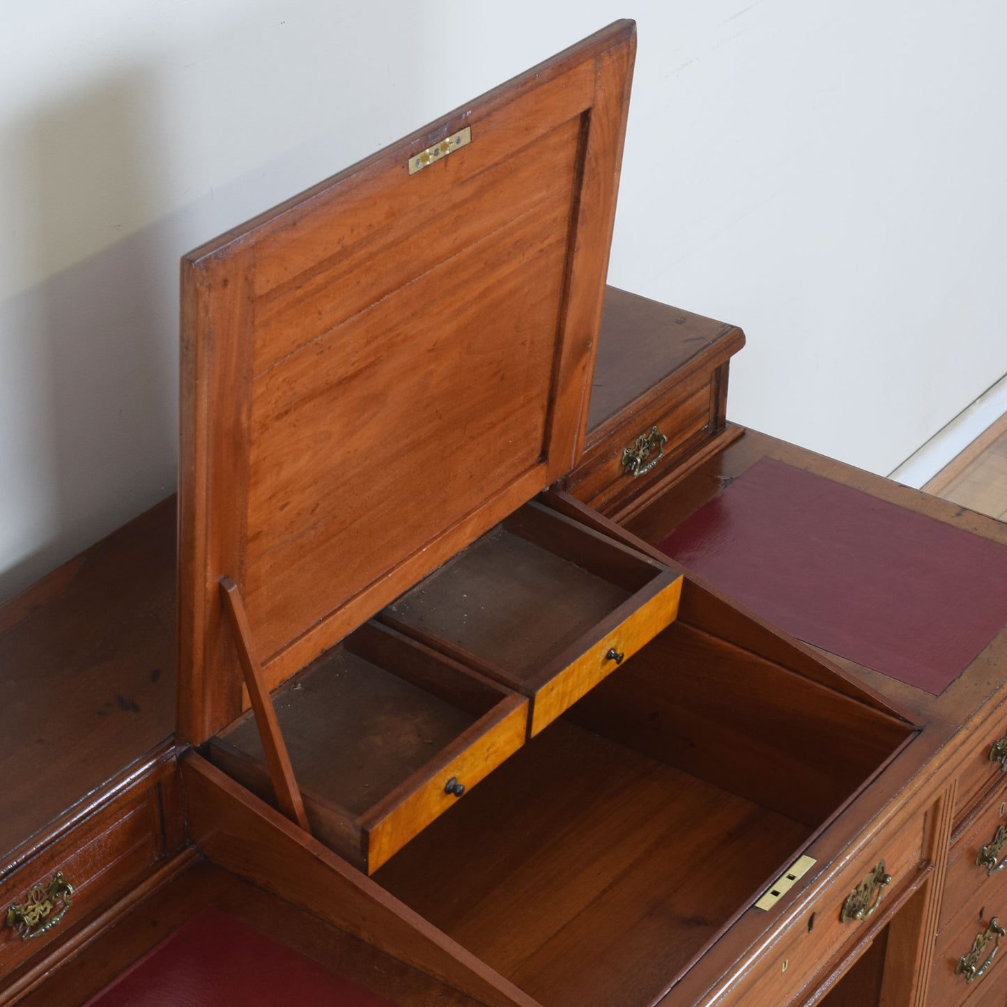 Unusual Mahogany Desk