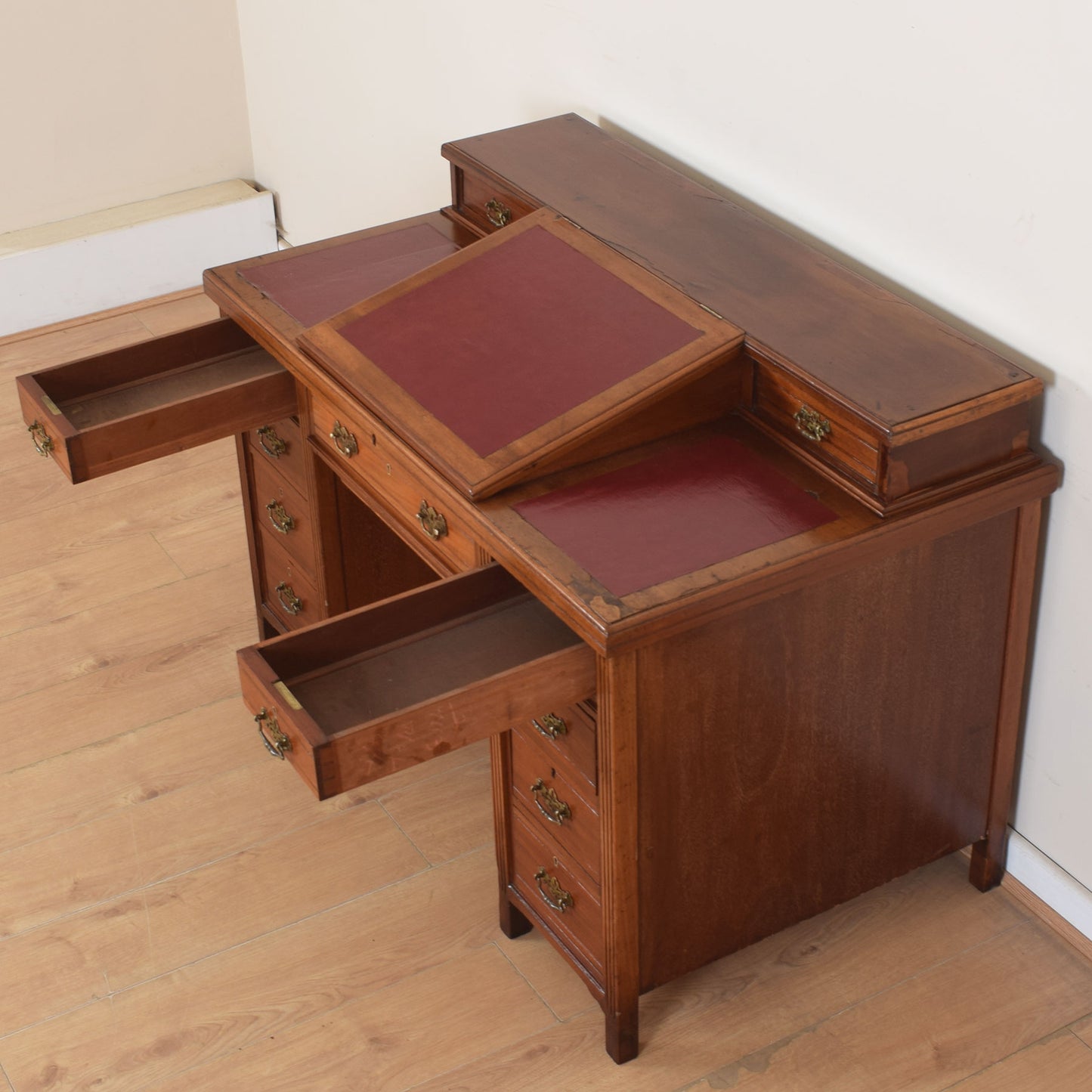 Unusual Mahogany Desk