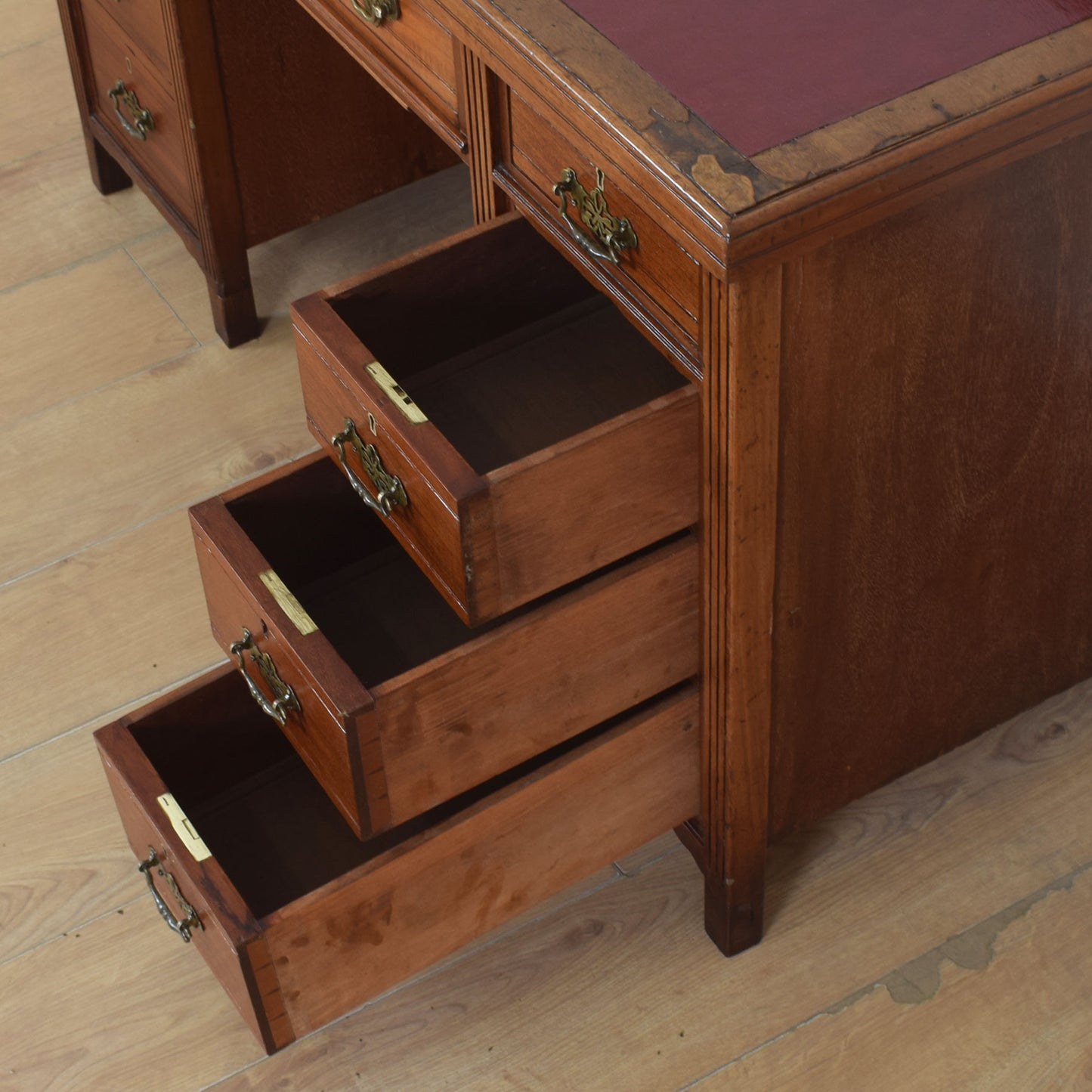 Unusual Mahogany Desk