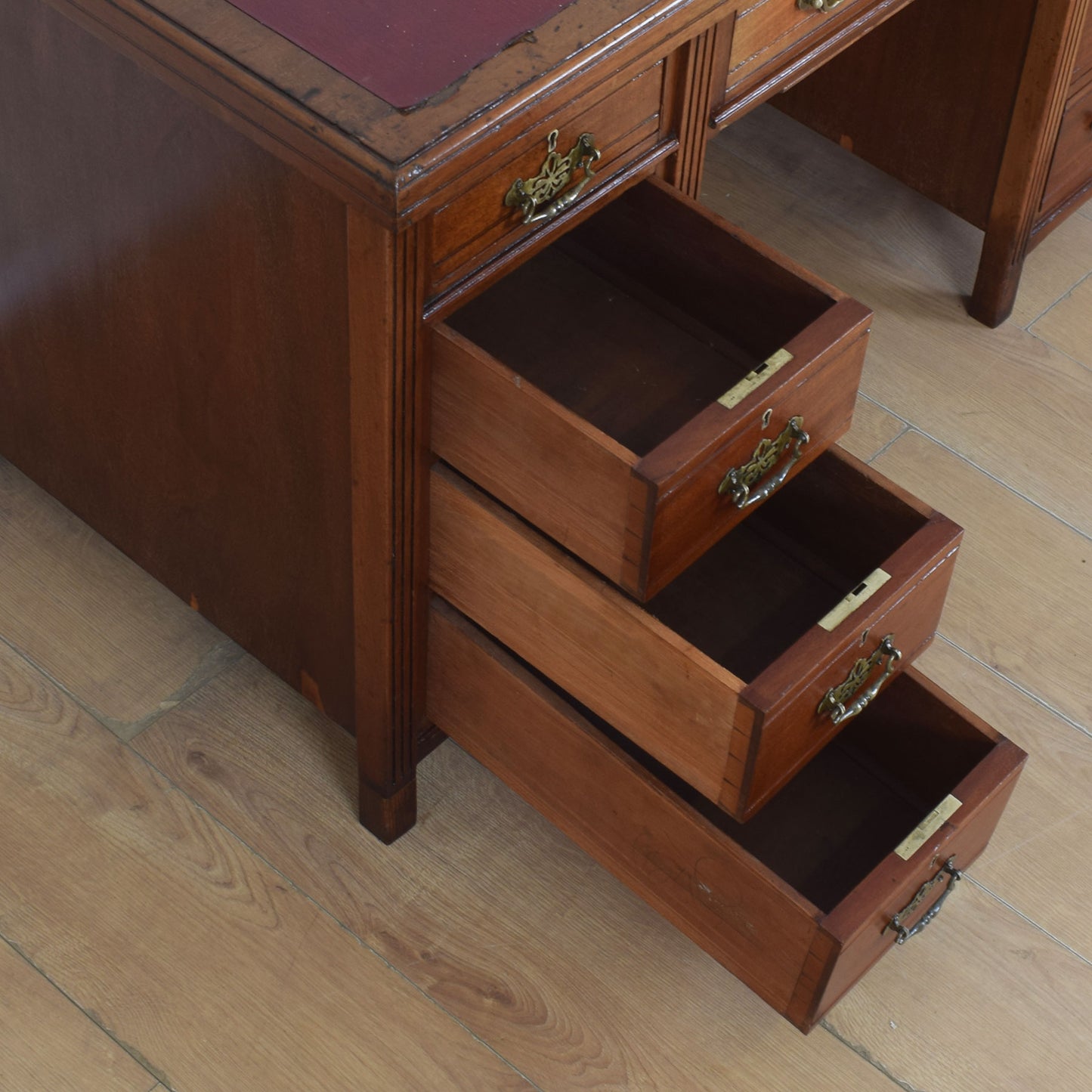 Unusual Mahogany Desk