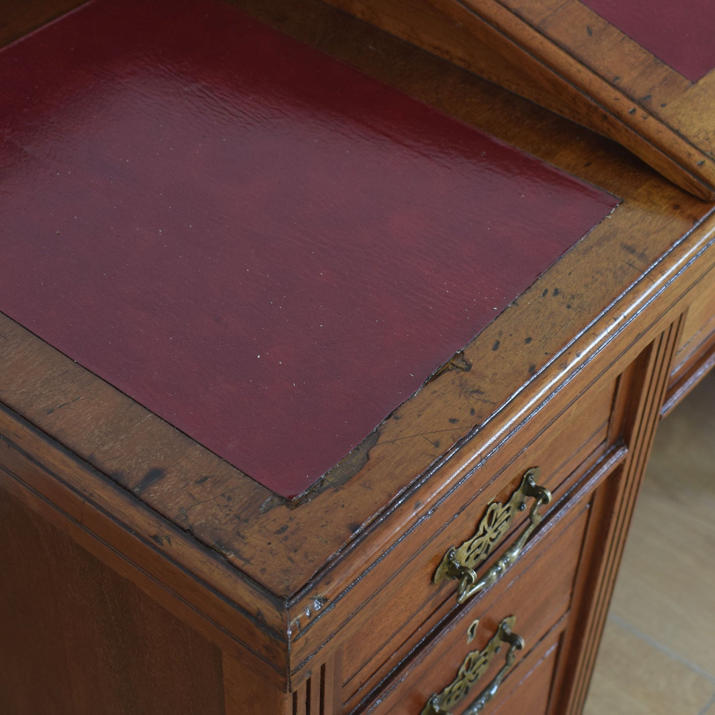 Unusual Mahogany Desk