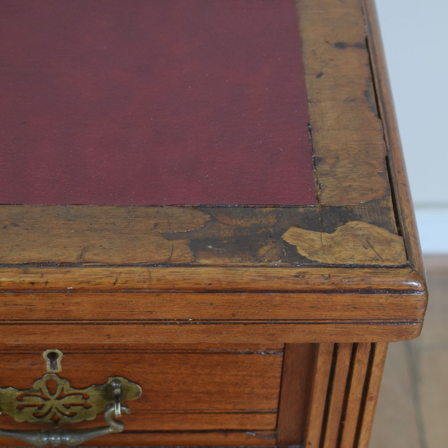 Unusual Mahogany Desk
