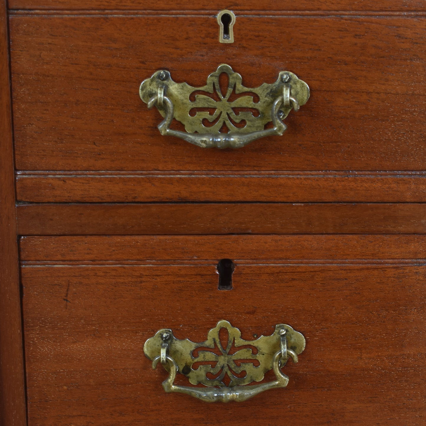 Unusual Mahogany Desk