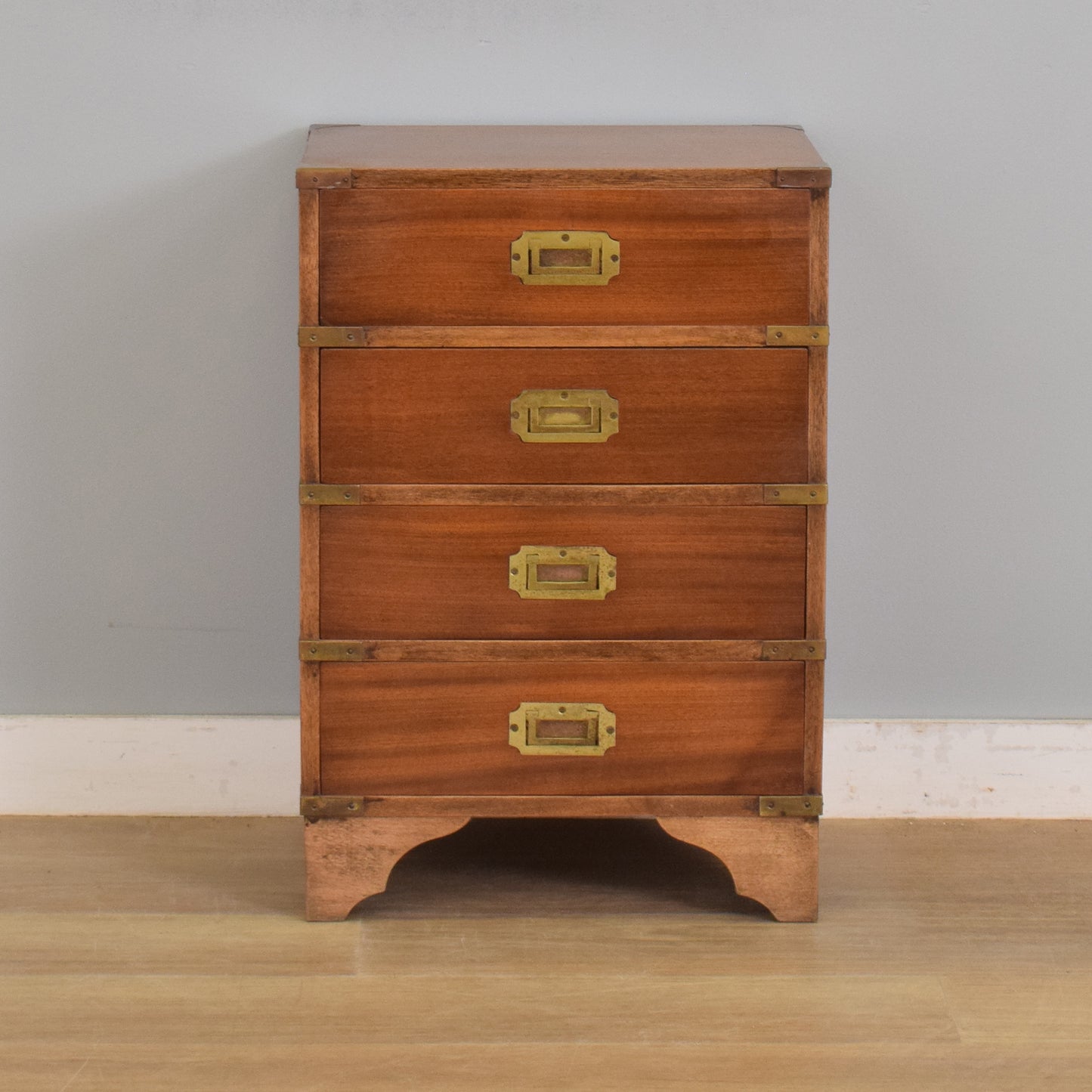 Small Military Campaign Style Chest of Drawers