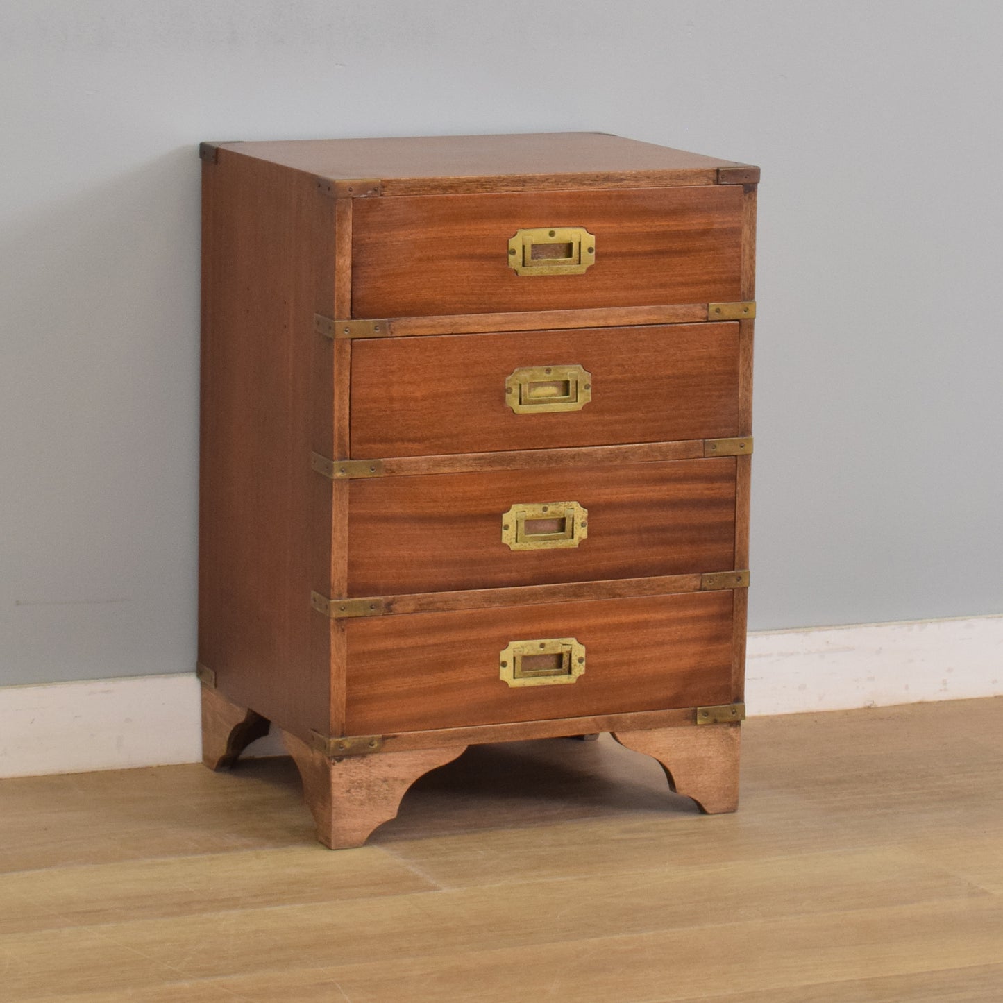 Small Military Campaign Style Chest of Drawers