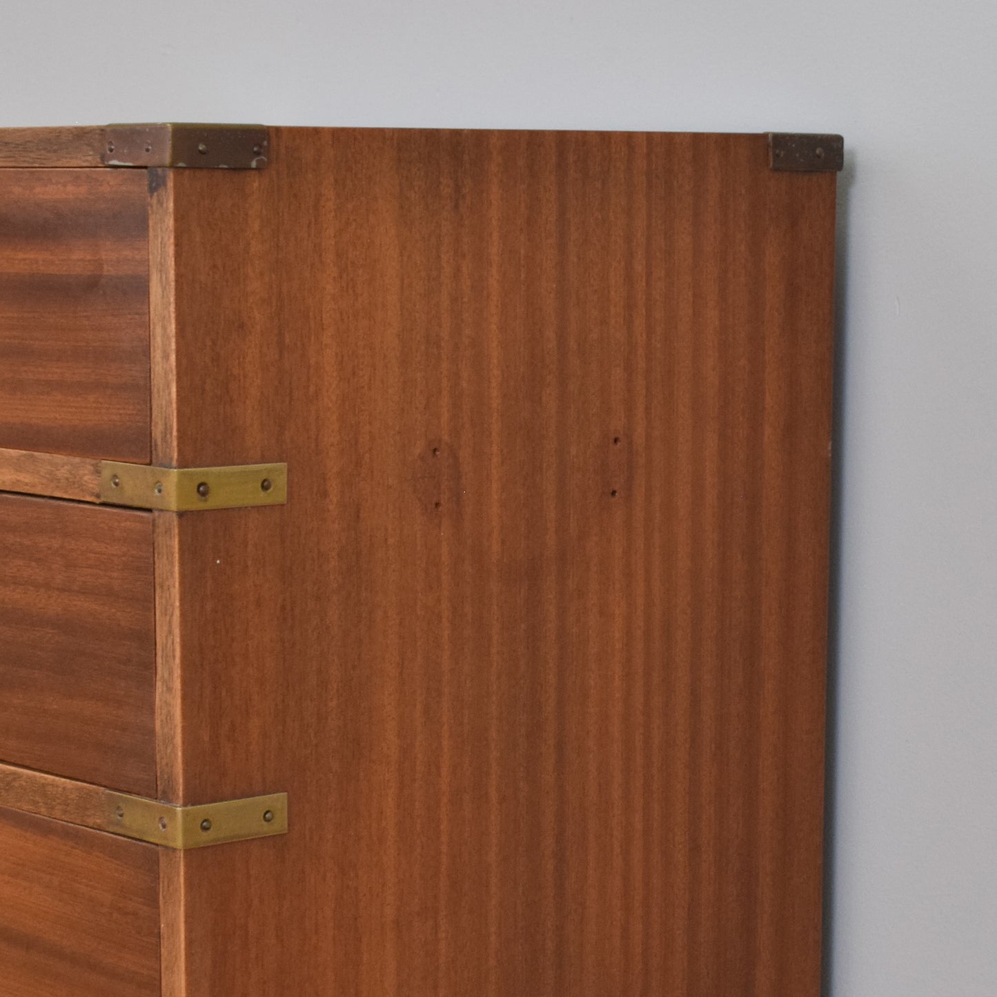 Small Military Campaign Style Chest of Drawers