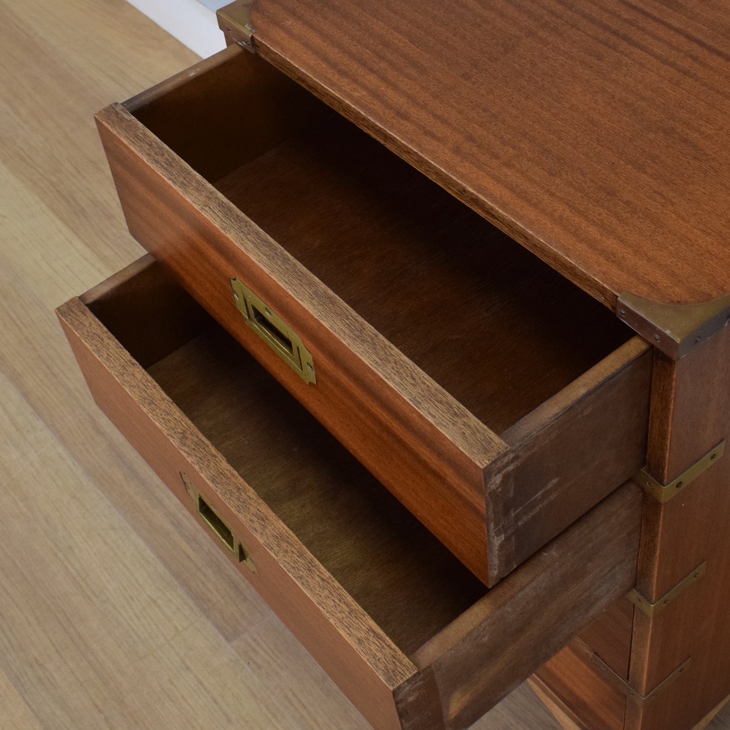 Small Military Campaign Style Chest of Drawers