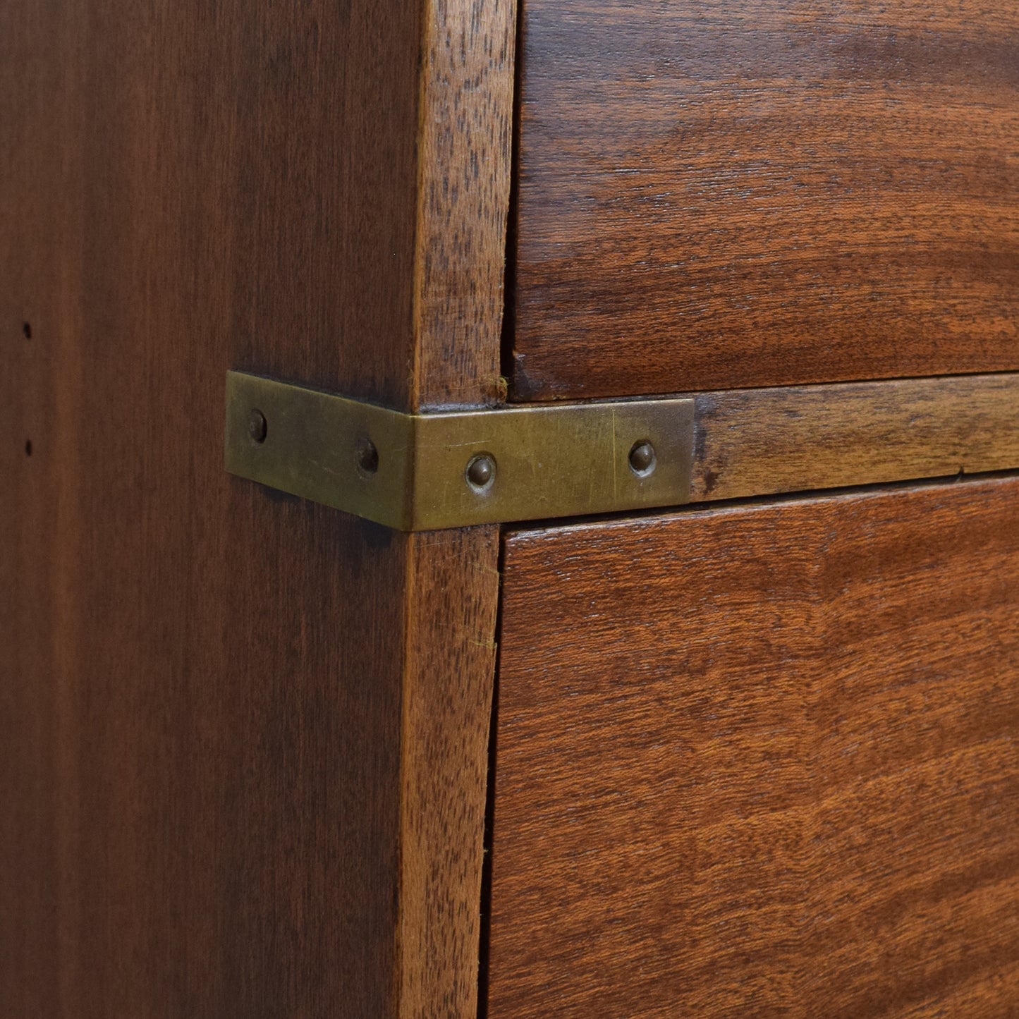 Small Military Campaign Style Chest of Drawers