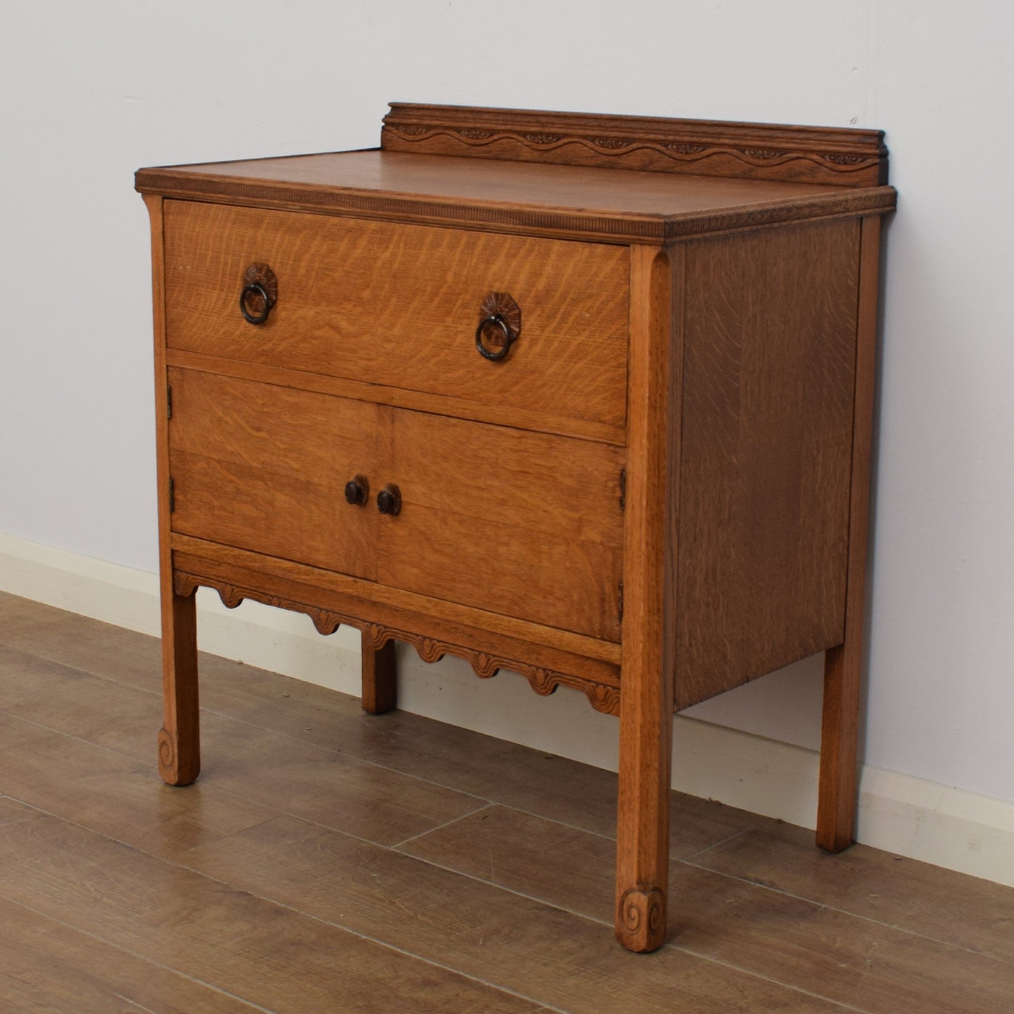 Restored Oak Storage Cabinet