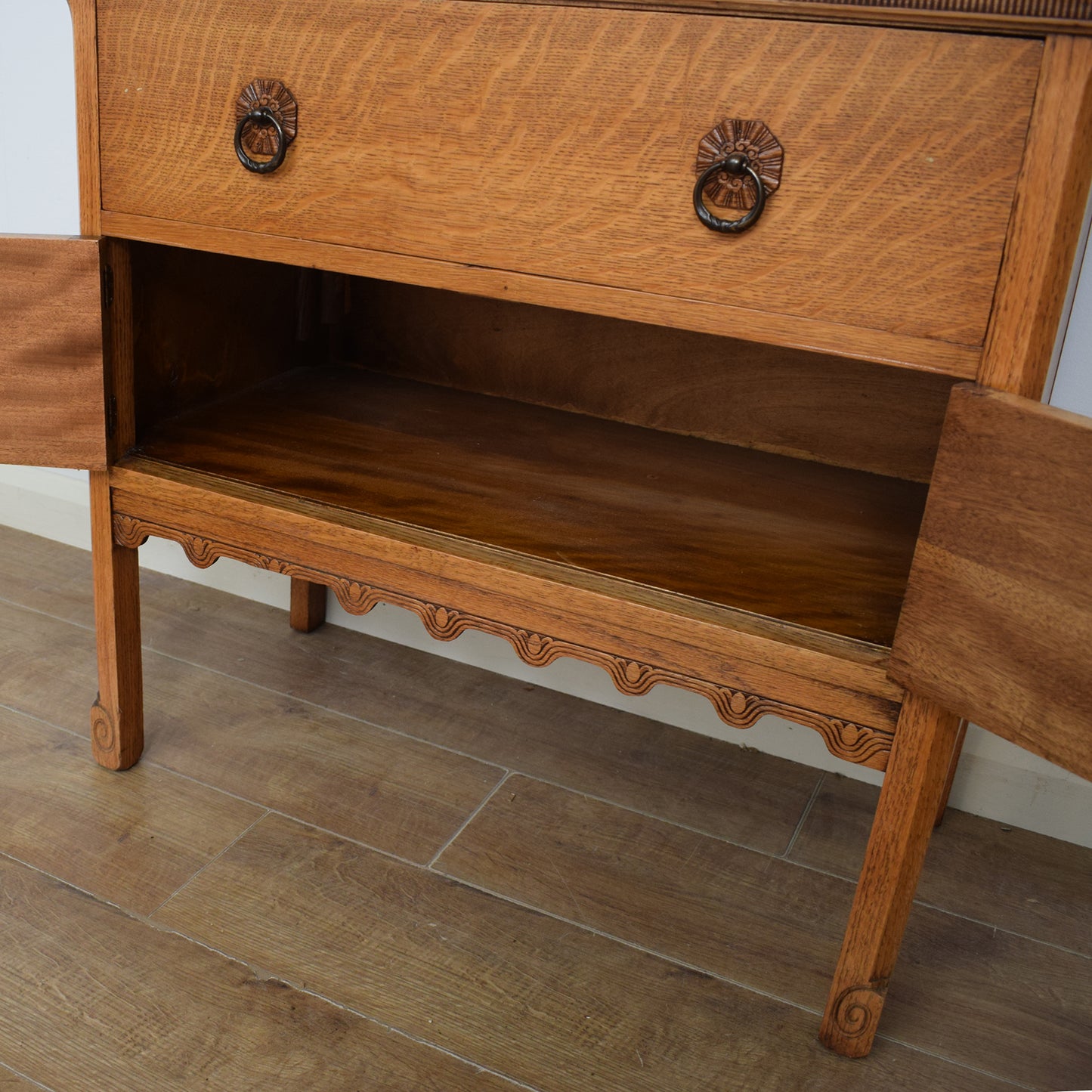 Restored Oak Storage Cabinet