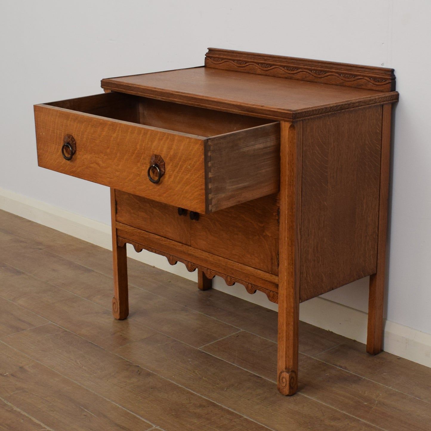 Restored Oak Storage Cabinet