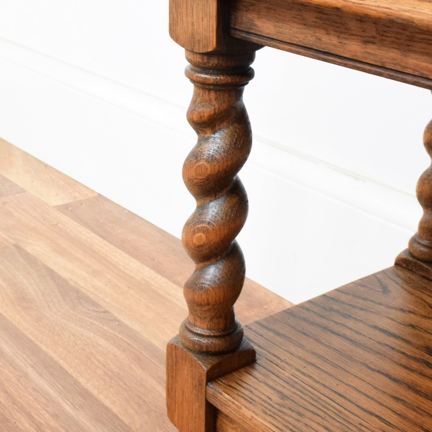 Glazed Barley twist bookcase