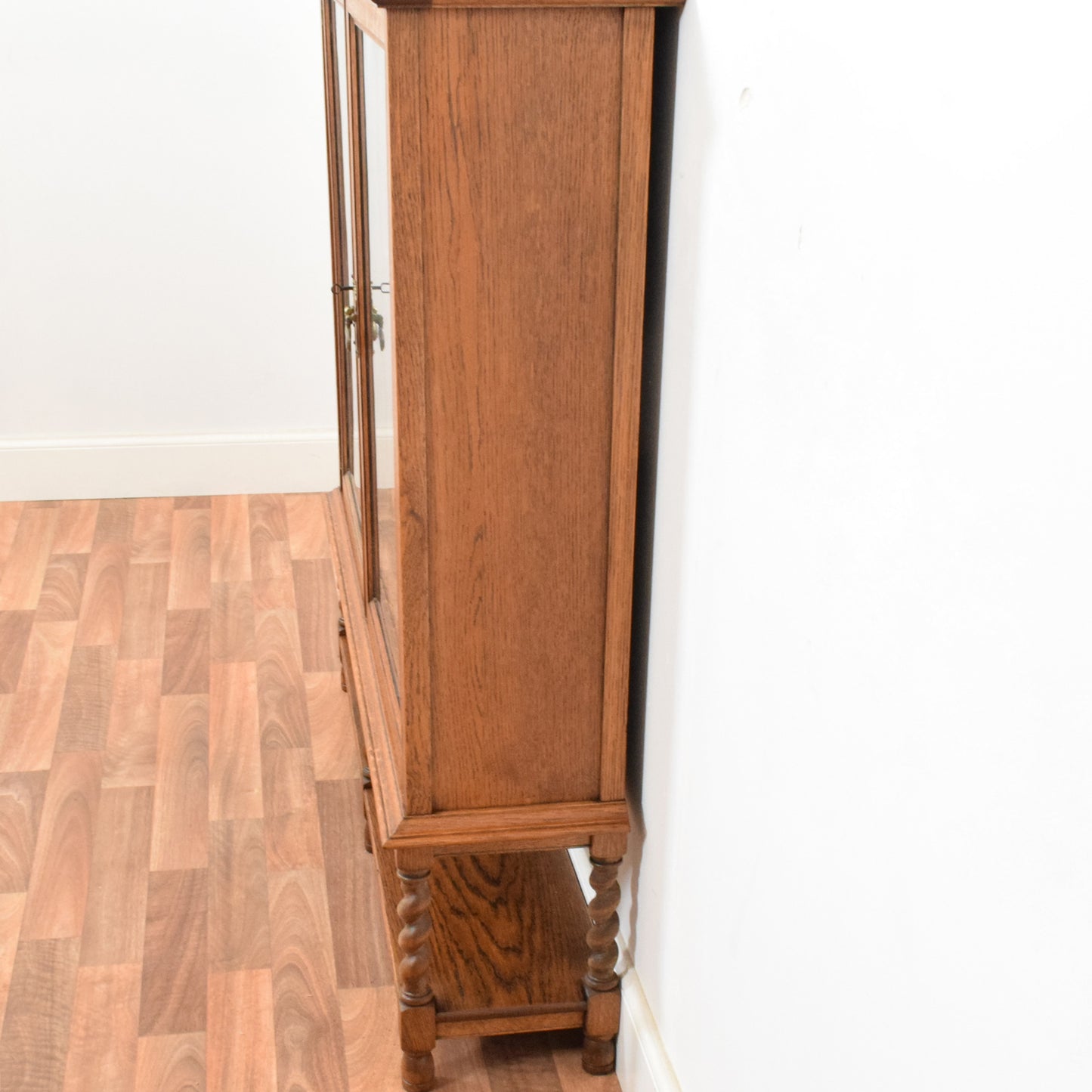 Glazed Barley twist bookcase