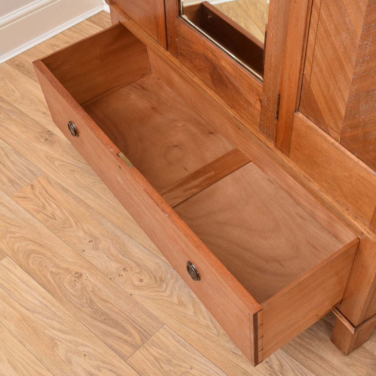 Mahogany Mirrored Wardrobe