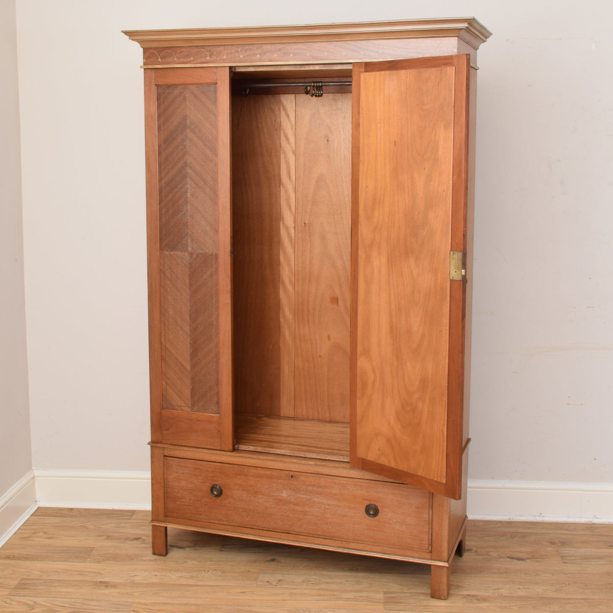 Mahogany Mirrored Wardrobe