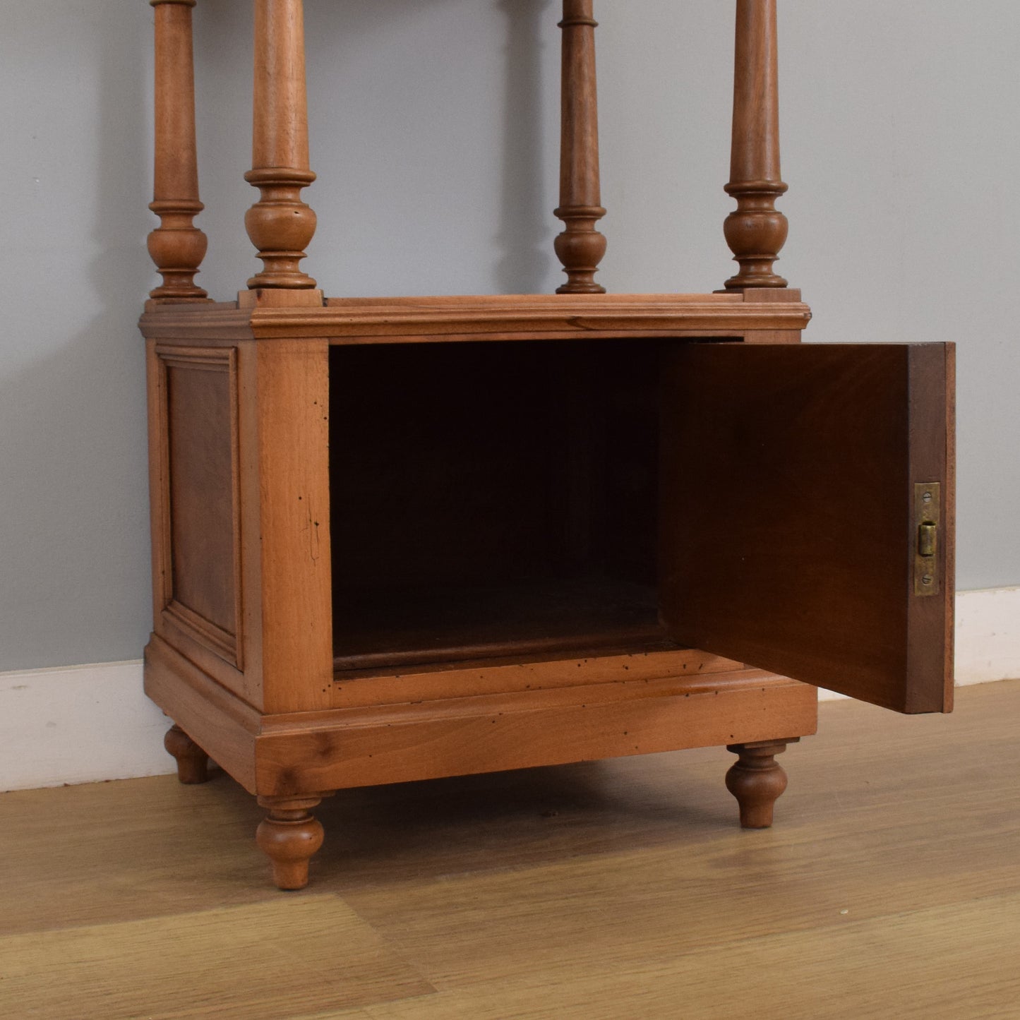 Marble Top Oak Hall Table