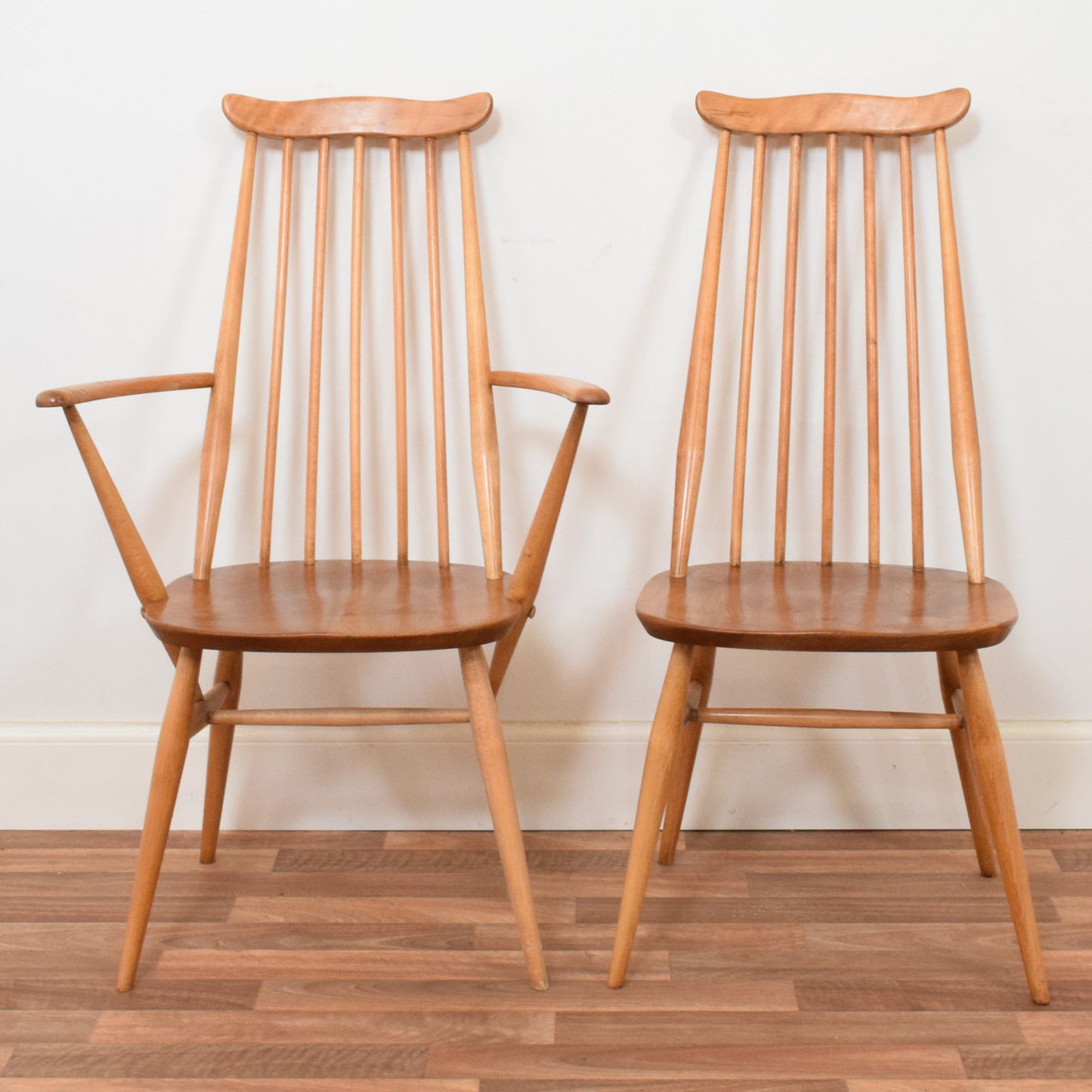 Ercol Dining Table and Six Chairs