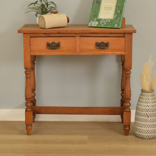 Oak Console Table