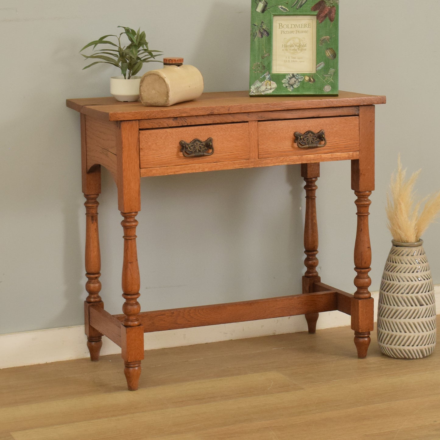 Oak Console Table