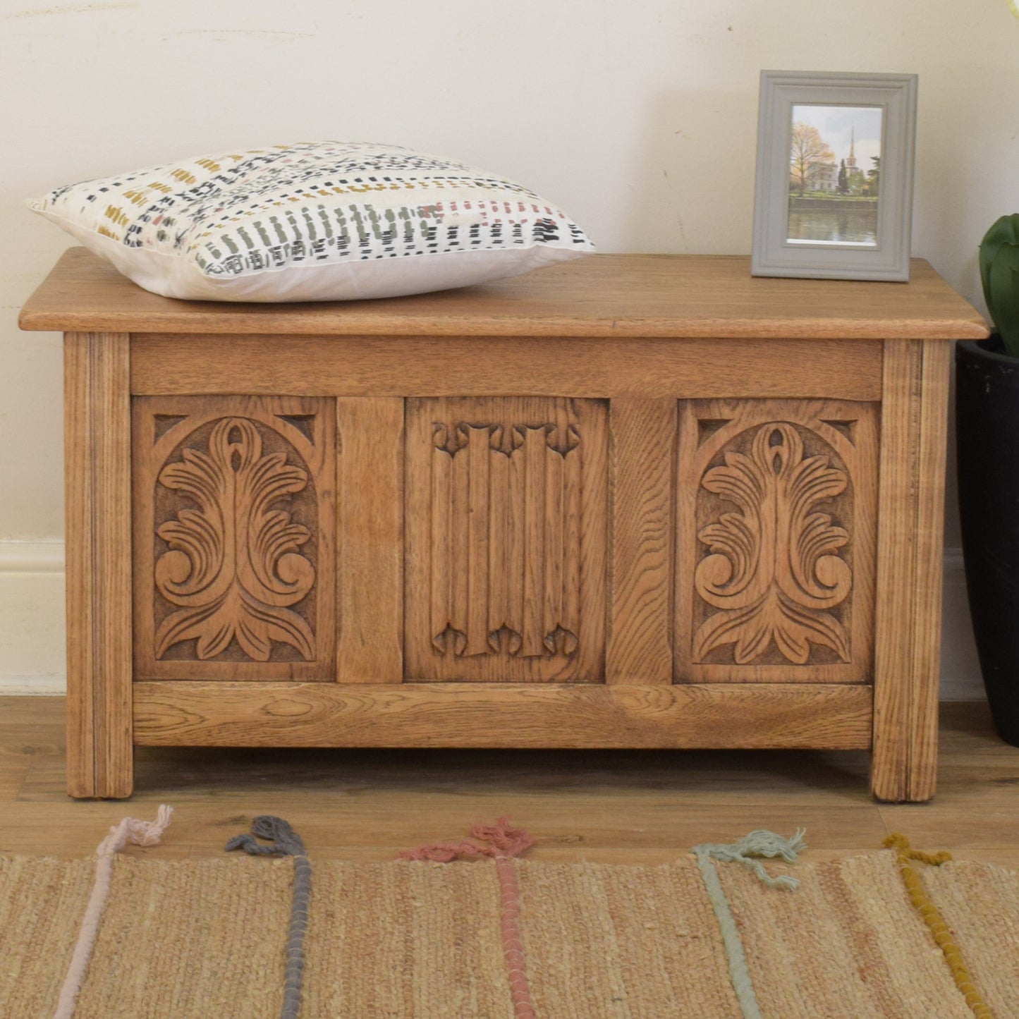 Oak Blanket Box