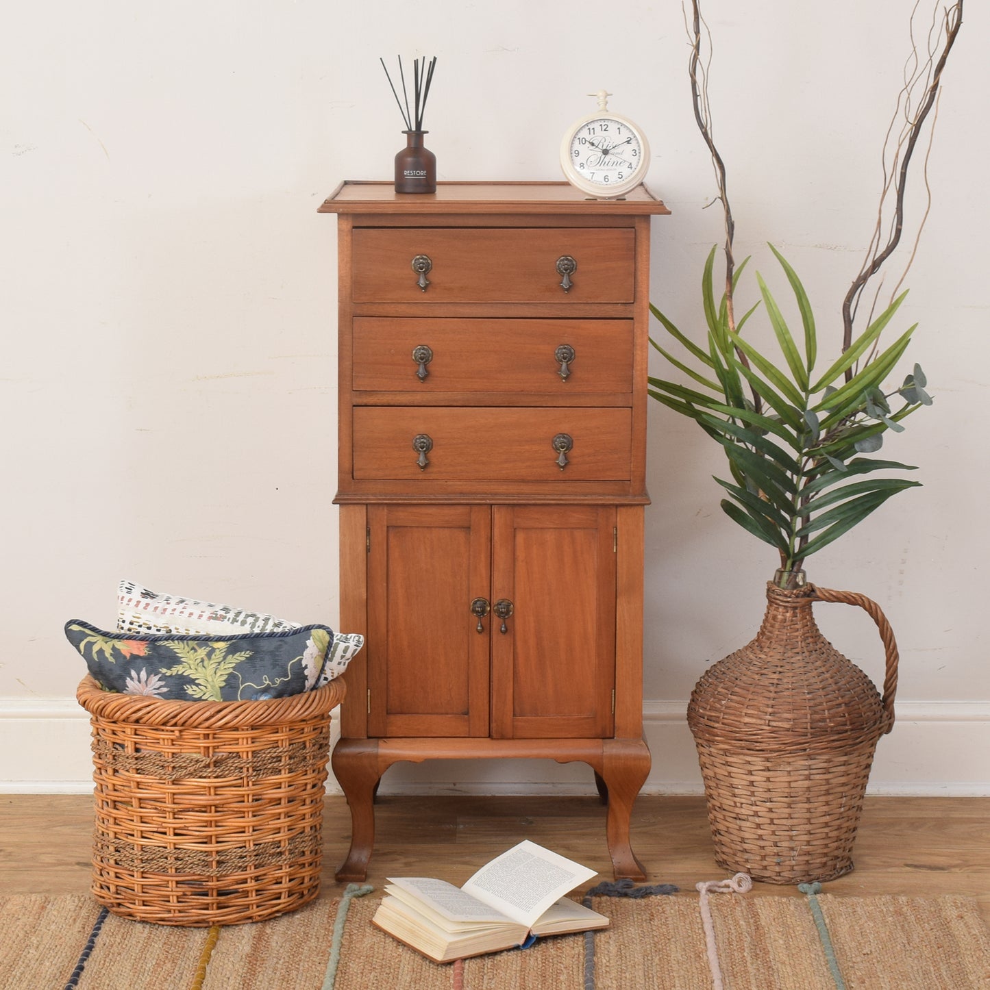 Tall Mahogany Cabinet
