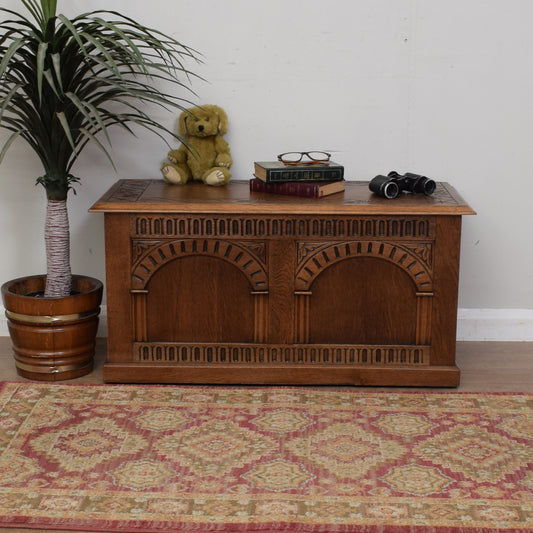 Restored Oak Blanket Box